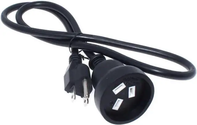 Alt view image 4 of 7 - Toptekits NEMA 5-15P to AU AS3112 Power Cord Plug, US Standard 3 Prong Male to SAA Australia Female Socket AC Power Cable Adapter, 10A 250V, 18AWG Pure Copper, 3ft/1m