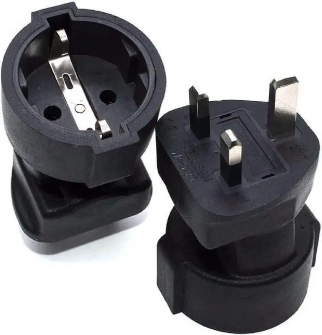 Alt view image 2 of 6 - UK to EU Schuko Power Converter, Toptekits UK BS1363 Plug to Europe Schuko CEE7 Female Socket Electracial Adapter,EU UK Plug Adapter,Euro UK Plug Adapter Travel Plug Adapter