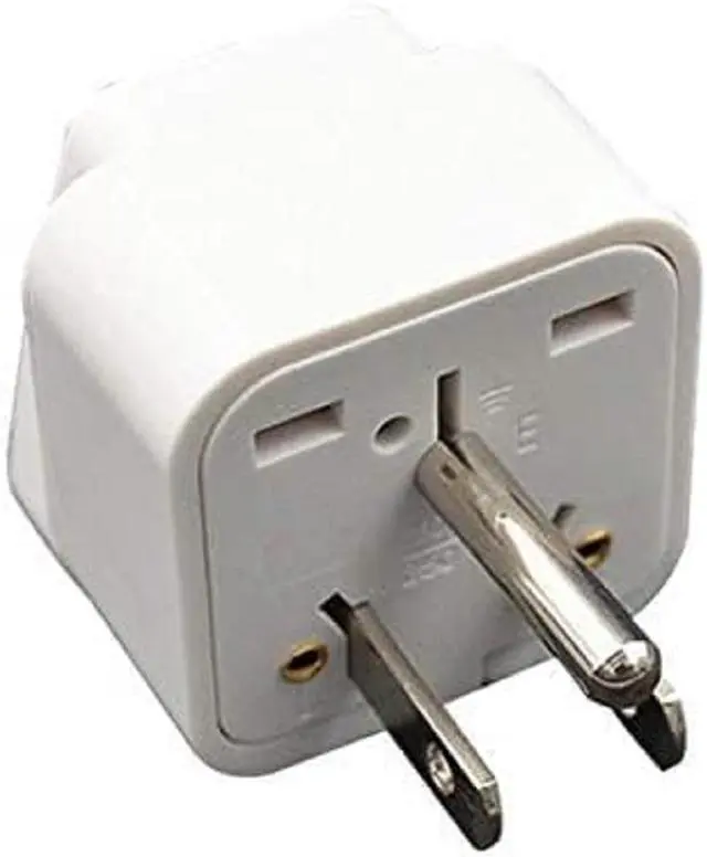 Alt view image 3 of 7 - 2-Packs NEMA5-15P to Universal Travel Plug Adapter, US 3-Prong Standard 5-15P to International Electrical Adapter, EU UK AU to US AC Power Converter