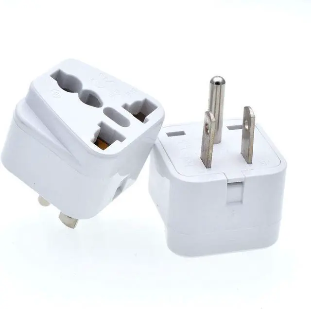 Alt view image 6 of 7 - 2-Packs NEMA5-15P to Universal Travel Plug Adapter, US 3-Prong Standard 5-15P to International Electrical Adapter, EU UK AU to US AC Power Converter