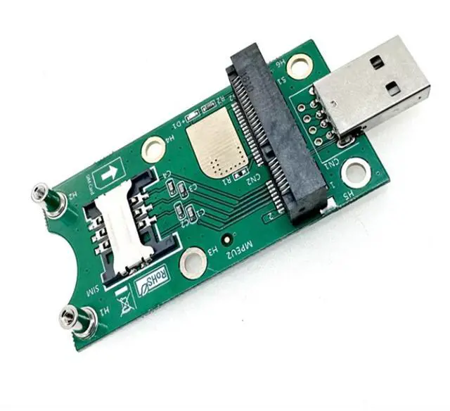 Alt view image 2 of 5 - New Ver3.0 Mini PCI-E WWAN to USB Adapter with SIM CARD SLOT,,Mini Pci-e Mpci Express Wireless to USB Adapter Card with SIM Card Slot