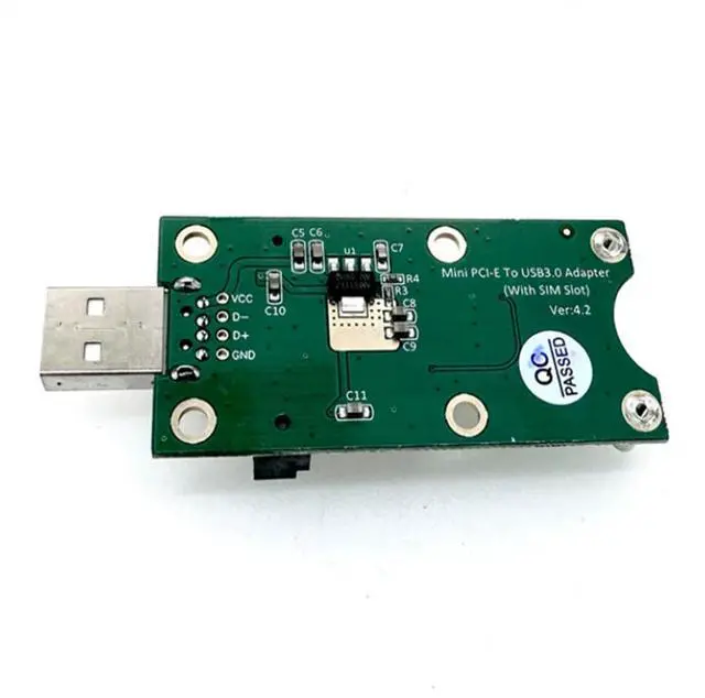 Alt view image 3 of 5 - New Ver3.0 Mini PCI-E WWAN to USB Adapter with SIM CARD SLOT,,Mini Pci-e Mpci Express Wireless to USB Adapter Card with SIM Card Slot