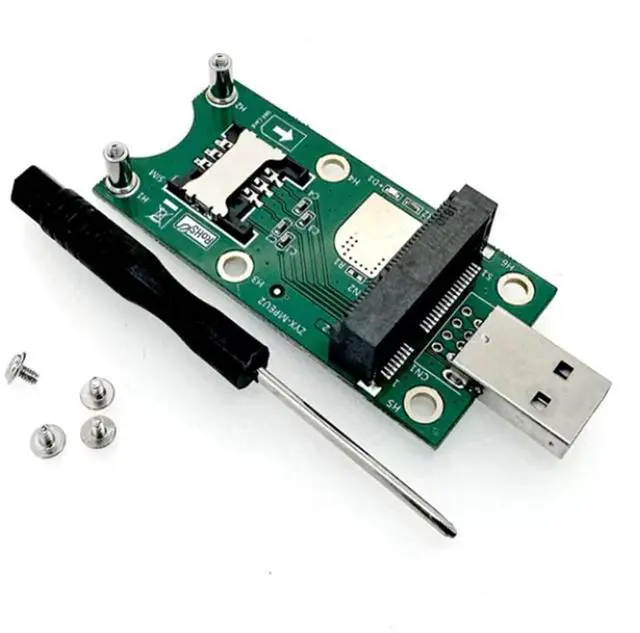 Alt view image 4 of 5 - New Ver3.0 Mini PCI-E WWAN to USB Adapter with SIM CARD SLOT,,Mini Pci-e Mpci Express Wireless to USB Adapter Card with SIM Card Slot