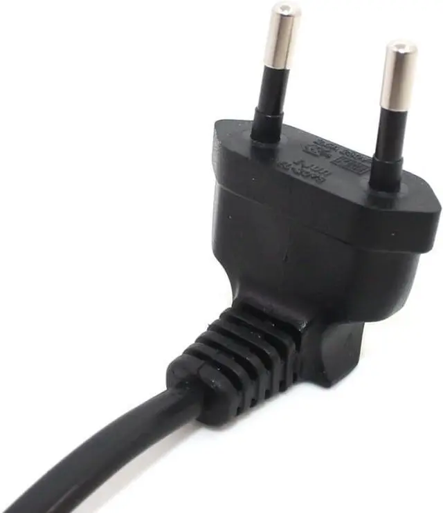 Alt view image 5 of 7 - European EU 2 Prong Power Cord 220v Elbow Plug 90 Degree Angle Euro Extension Cord M/F for PC Computer PDU UPS, Right Angle IEC CEE7/16 Extension Cable,2ft/60cm