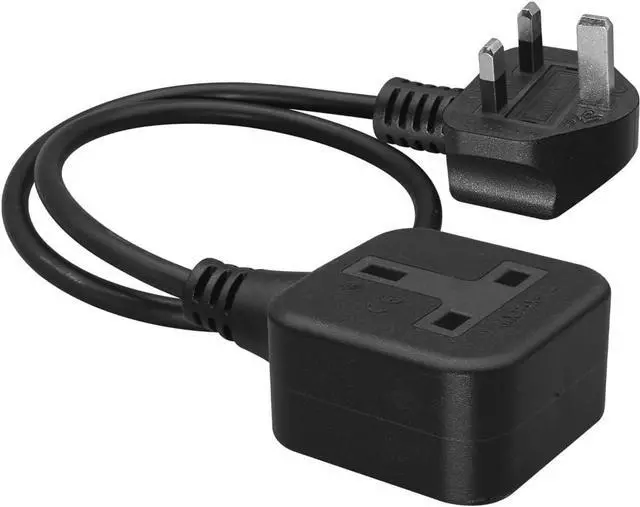 Alt view image 4 of 6 - UK Male to Female Power Long Extension Cord, UK British Standard BS1363 Power M/F Type G 3-Prong Extension Cord,17AWG ,UK Extension Cable, 6ft/1.8m