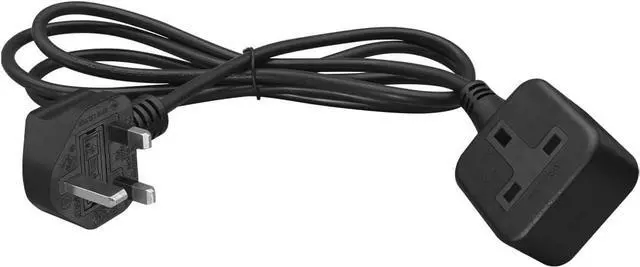 Alt view image 6 of 6 - UK Male to Female Power Long Extension Cord, UK British Standard BS1363 Power M/F Type G 3-Prong Extension Cord,17AWG ,UK Extension Cable, 6ft/1.8m