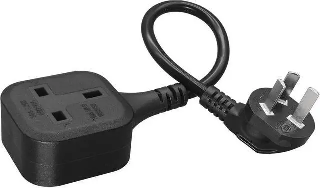 Alt view image 3 of 7 - AU to UK Short Power Cord Plug, Australian/New Zealand AS3112 3 Prong Male Plug to UK BS1363/A Female Socket Short Power Cable, AU UK Plug Adapter cord,17AWG, 13A, 250V, 2ft/0.6m