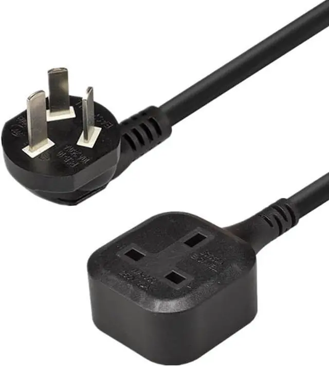 Alt view image 6 of 7 - AU to UK Short Power Cord Plug, Australian/New Zealand AS3112 3 Prong Male Plug to UK BS1363/A Female Socket Short Power Cable, AU UK Plug Adapter cord,17AWG, 13A, 250V, 2ft/0.6m