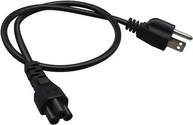 Alt view image 3 of 7 - US 3 Prong Mickey Mouse Power Cord Plug, USA Standard 3 Prong NEMA 5-15P Male Plug to IEC320 C5 Female Laptop Computer Power Cable Replacement, 3ft/100cm, UL/CSA Listed
