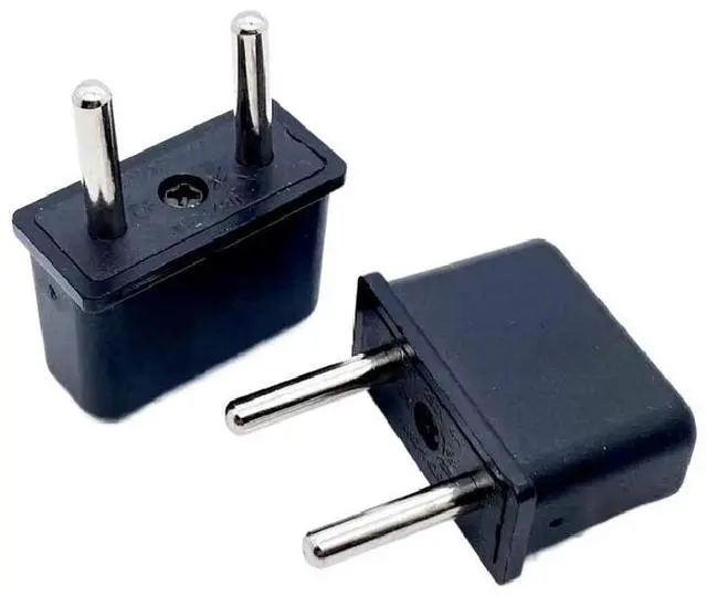 Main image of 5 Pack 2-Prong US To EU Travel Plug Adapter Power Converter ,Euro US Plug Adapter,US EU Plug Adapter Electrical Adapter