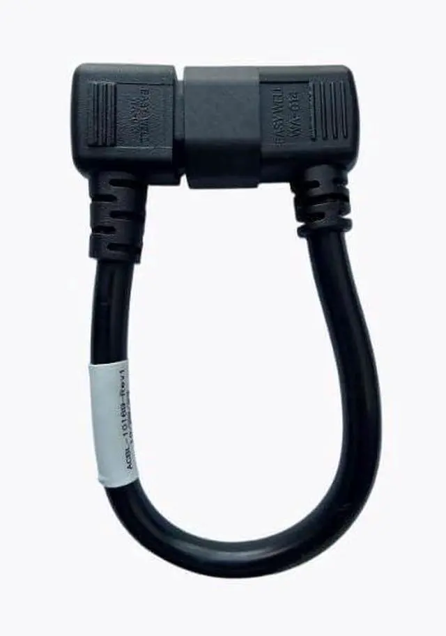 Alt view image 3 of 7 - 2-Pack Dual-Bend C14 to C13 Heavy Duty Power Cord Plug,90-Degree Angled IEC C14 to 90-Degree Angled C13 Short Power Cable,Double elbow C13 to C14 Short Power Cord 1ft,14AWG,UL Listed