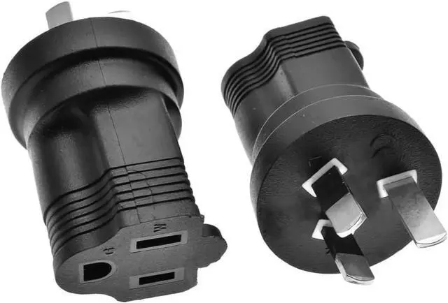 Alt view image 4 of 7 - AU US Plug Adapter,USA NEMA 5-15R to Australia /New Zealand AS3112 Three Prong Molded Travel Adapter,Australian Plug Adapter from USA Electrical Adapters.1-Pack
