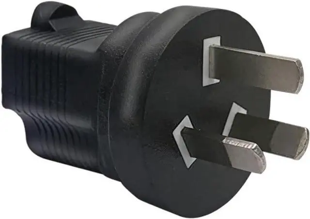 Main image of AU US Plug Adapter,USA NEMA 5-15R to Australia /New Zealand AS3112 Three Prong Molded Travel Adapter,Australian Plug Adapter from USA Electrical Adapters.1-Pack