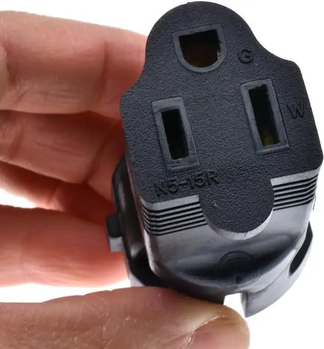 Alt view image 7 of 7 - EU US Plug Adapter Power Converter, European CEE7/7 Schuko Plug to US Standard 3-Prong NEMA 5-15R Female Socket Electrical Adapter, Euro US Plug Adapter Travel Adapter, 1-Pack