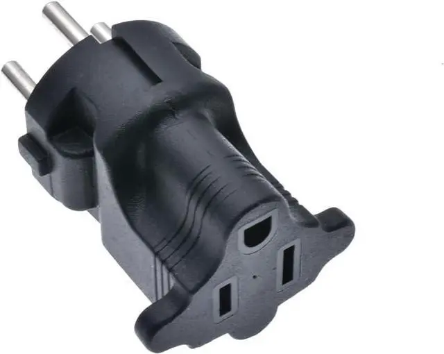 Main image of Israel US Plug Adapter Power Converter,USA NEMA 5-15R Female Receptacle to Israel Male Electrical Adapter,Israel to US 3 Prong Strandard NEMA 5-15R Female Socket Travel Plug Adapter,1-Pack