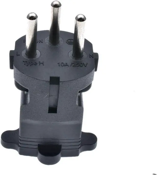 Alt view image 5 of 7 - Israel US Plug Adapter Power Converter,USA NEMA 5-15R Female Receptacle to Israel Male Electrical Adapter,Israel to US 3 Prong Strandard NEMA 5-15R Female Socket Travel Plug Adapter,1-Pack