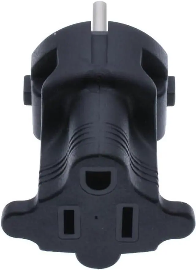 Alt view image 6 of 7 - Israel US Plug Adapter Power Converter,USA NEMA 5-15R Female Receptacle to Israel Male Electrical Adapter,Israel to US 3 Prong Strandard NEMA 5-15R Female Socket Travel Plug Adapter,1-Pack