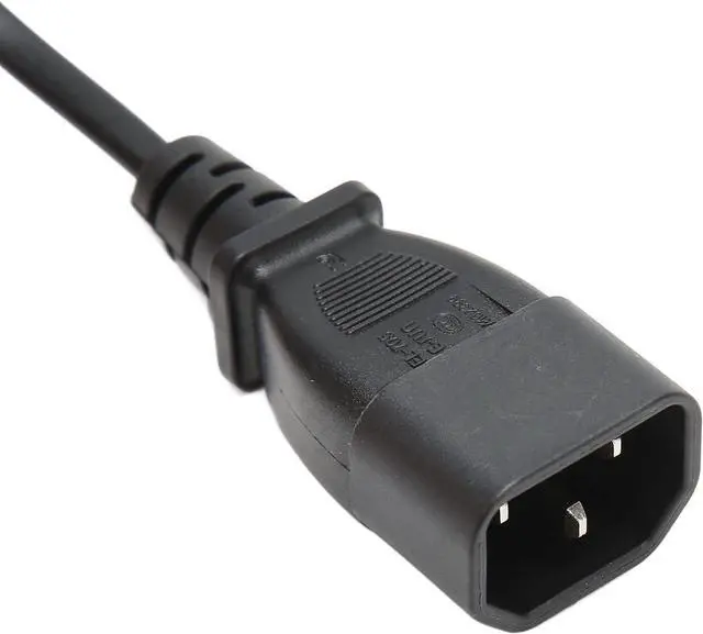 Alt view image 4 of 7 - Standard Molded IEC C14 to C7 Power Cord Replacement for PDU UPS, 10A/110V-240V,IEC 60320 C14 Male to C7 Figure 8 Appliance Power Cable,18AWG 2ft