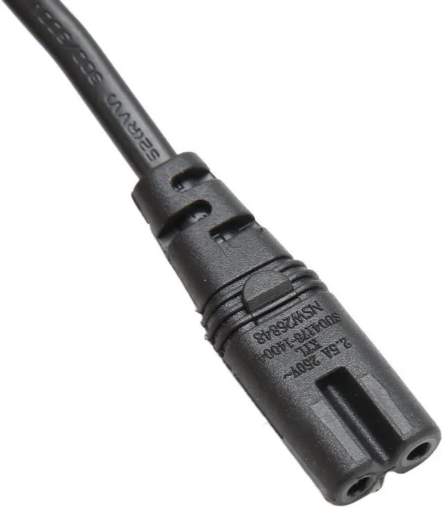 Alt view image 5 of 7 - Standard Molded IEC C14 to C7 Power Cord Replacement for PDU UPS, 10A/110V-240V,IEC 60320 C14 Male to C7 Figure 8 Appliance Power Cable,18AWG 2ft