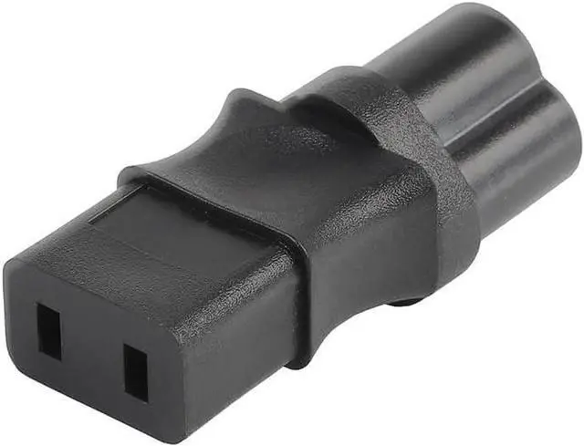 Alt view image 3 of 6 - 2 Pack IEC C6 to C9 Power Converter Travel Plug Adapter, IEC320 C9 to C6 Electrical Adapter,IEC320 C6 Male to C9 Female IEC Power Connector