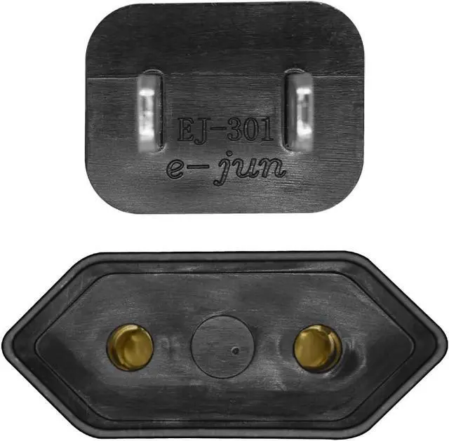 Alt view image 5 of 7 - US 2-Prong Nema 1-15P to European EU 2-Prong Female 1ft Short Power Cord, US 2-Prong Plug to Euro CEE7/16 Female Socket Euro US Plug Adapter Cable, 2-Prong US EU Plug Adapter Cord