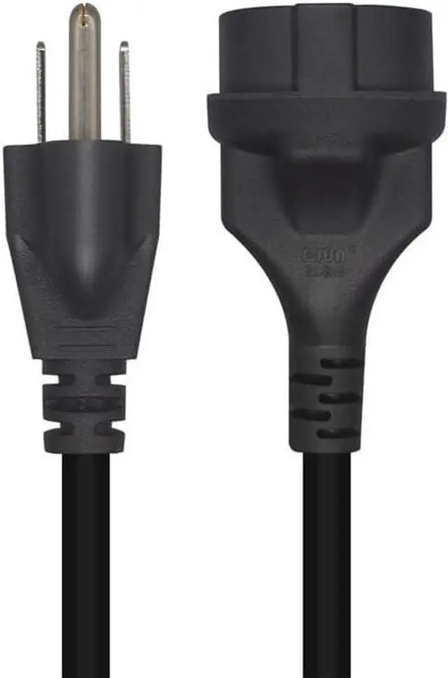 Alt view image 3 of 7 - US 3 Prong 5-15P to Schuko Short Power Cord 1 Foot, European CEE7 Schuko Female to US NEMA 5-15 Plug Short Power Cable, Euro to US Extension Cord, , EU US Plug Adapter