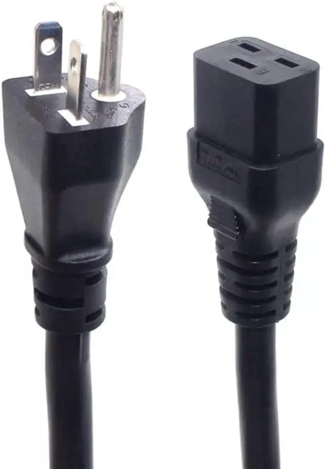 Main image of NEMA 6-20P to C19 Heavy Duty Power Cord 250V, 12AWG, IEC C19 Cable for PDU UPS, Antminer S19, 220V Extension Cord 20A 12 Gauge, UL Listed, 10ft/3m