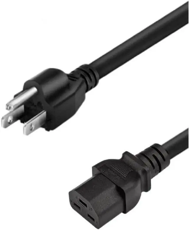 Main image of NEMA 5-15P to C21 USA 3 Prong Standard Plug to C21 Short Power Cord, 14AWG, 15A/125V, UL Listed, UPS Supply Heavy Duty Power Cord Replacement, 10ft/3m