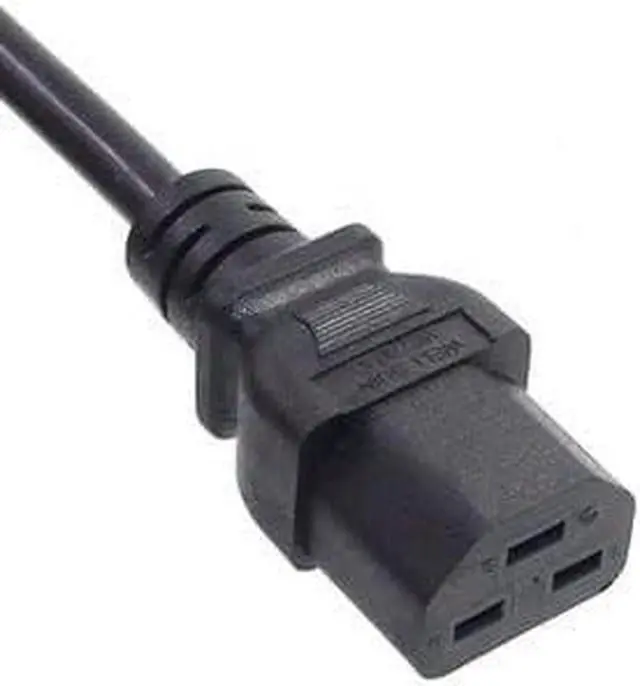 Alt view image 2 of 7 - NEMA 5-15P to C21 USA 3 Prong Standard Plug to C21 Short Power Cord, 14AWG, 15A/125V, UL Listed, UPS Supply Heavy Duty Power Cord Replacement, 10ft/3m
