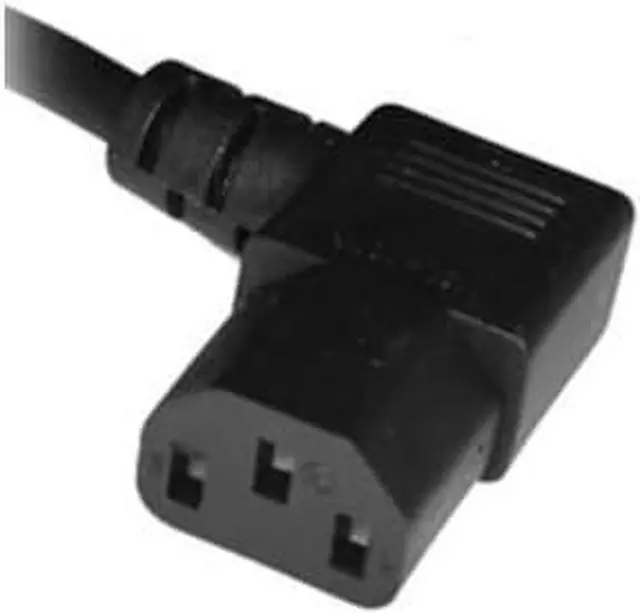 Alt view image 2 of 7 - NEMA 5-15P to C13 Power Cord Elbow Plug,USA 3Prong Male to Right Angle IEC C13 Power Cord PC,C13 C14 Cable Computer Power Cable Replacement,18AWG, 6ft/1.8m