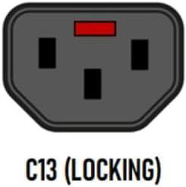 Alt view image 4 of 7 - Tekit C14 to Locking C13 IEC Lock Power Cord Plug, IEC320 C14 to C13 with Lock 10A/250V, Computer Power Extension Cable Replacement,C13 C14 Cable,16AWG,6ft/1.8m ,Black