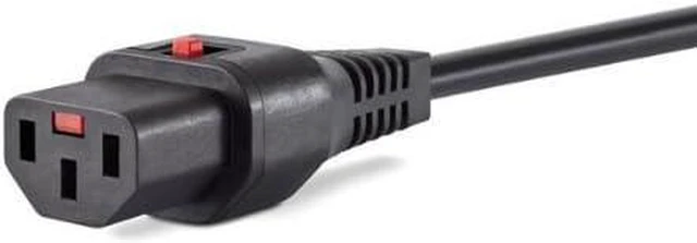 Alt view image 7 of 7 - Tekit C14 to Locking C13 IEC Lock Power Cord Plug, IEC320 C14 to C13 with Lock 10A/250V, Computer Power Extension Cable Replacement,C13 C14 Cable,16AWG,6ft/1.8m ,Black