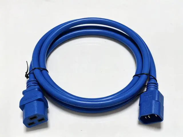 Alt view image 5 of 7 - IEC C14 to C21 Heavy Duty Power Cord Plug,Blue Color-Coded Connectors IEC 320 C14 to C21(C19) Computer Power Cable Replacement,14 Gauge Power Cord, 4ft/1.2m Blue
