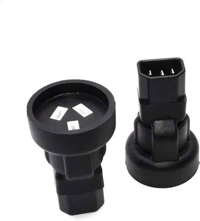 Alt view image 3 of 7 - IEC C14 to AU Australia Power Converter Travel Plug Adapter, IEC 320 C14 to Australia/New Zealand AS3112/NZS3112 3-Prong Female Socket Electrical Adapter for PDU UPS IEC Adapter, 1-Pack