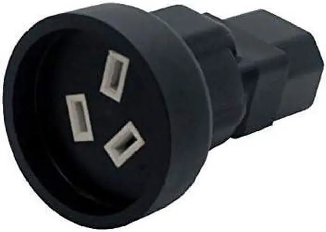 Alt view image 5 of 7 - IEC C14 to AU Australia Power Converter Travel Plug Adapter, IEC 320 C14 to Australia/New Zealand AS3112/NZS3112 3-Prong Female Socket Electrical Adapter for PDU UPS IEC Adapter, 1-Pack