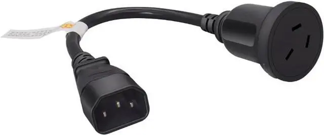 Alt view image 3 of 7 - C14 to Au Short Power Cord 1 Foot,IEC 320 C14 Male Plug to Australia AU 3 Prong Female 1ft Power Cord PC,IEC Cable for Computer Cord Plug SAA Power Extension Cord