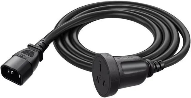 Alt view image 2 of 7 - C14 to AU Long Power Cord PC, IEC 320 C14 Male Plug to AU SAA Australia 3Prong Female Socket IEC Power Cable,AU C14 Power Cord Adapter for PDU PSU UPS 5ft/1.5m