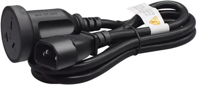 Alt view image 4 of 7 - C14 to AU Long Power Cord PC, IEC 320 C14 Male Plug to AU SAA Australia 3Prong Female Socket IEC Power Cable,AU C14 Power Cord Adapter for PDU PSU UPS 5ft/1.5m