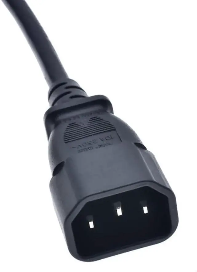 Alt view image 5 of 7 - C14 to AU Long Power Cord PC, IEC 320 C14 Male Plug to AU SAA Australia 3Prong Female Socket IEC Power Cable,AU C14 Power Cord Adapter for PDU PSU UPS 5ft/1.5m