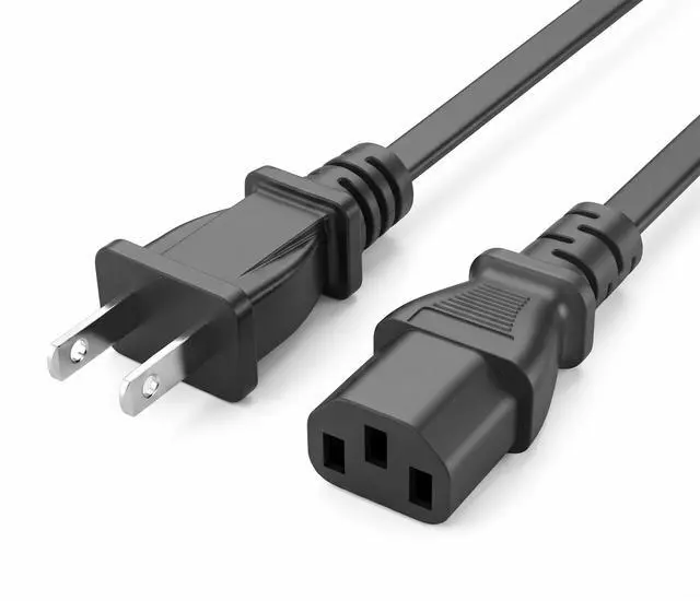 Alt view image 2 of 6 - NEMA 1-15P to C13 Short Power Cord 1 Foot,IEC 320 C13 Kettle to US 2-Prong NEMA 1-15P JP US Male Plug Short Power Cable ,18AWG,10A 250V,1ft/30cm