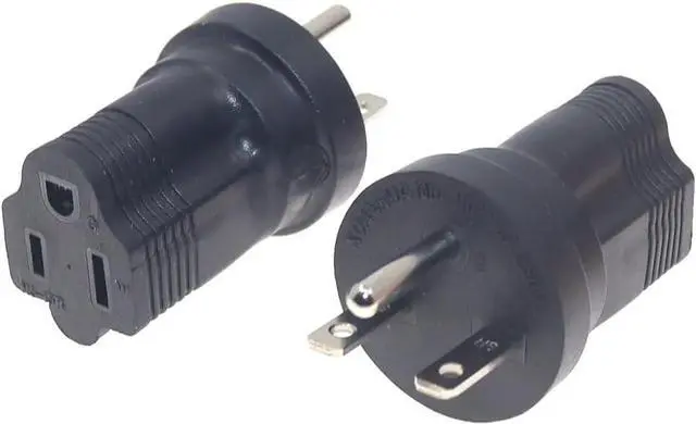 Alt view image 5 of 7 - NEMA 6-15P to 5-15R Travel Adapter NEMA Converter, NEMA6-15P Male to 5-15R Female Power Converter, 250V Outlet Adapter, US 3 Prong Electrical Adapter, 1-Pack