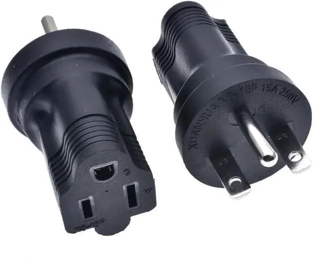 Main image of NEMA 6-15P to 5-15R Travel Adapter NEMA Converter, NEMA6-15P Male to 5-15R Female Power Converter, 250V Outlet Adapter, US 3 Prong Electrical Adapter, 1-Pack