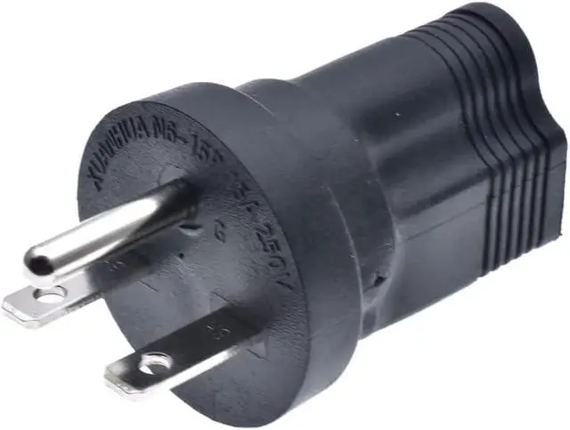 Alt view image 7 of 7 - NEMA 6-15P to 5-15R Travel Adapter NEMA Converter, NEMA6-15P Male to 5-15R Female Power Converter, 250V Outlet Adapter, US 3 Prong Electrical Adapter, 1-Pack