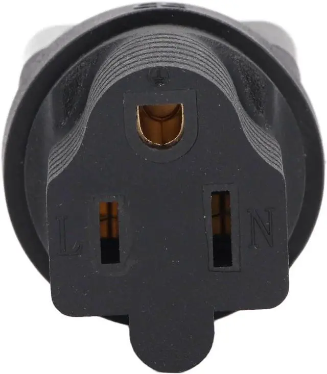 Alt view image 5 of 7 - IEC C20 to US 3 Prong 5-15R Power Converter Travel Plug Adapter, US 3 Prong NEMA 5-15R Female Socket to C20 Electrical Adapter, 1-Pack