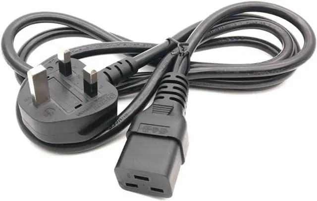 Alt view image 4 of 7 - UK to C19 Long Power Cord for PDU Chassis 13A 250V, UK BS1363 Male Plug to IEC C19 Connector Extension Lead, IEC Power Cable 220V,16AWG, 16ft/5m