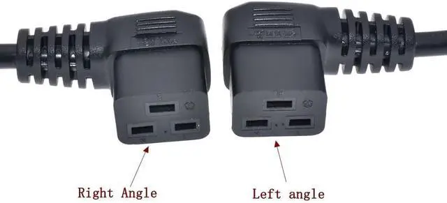 Alt view image 7 of 7 - UK to C19 Long Heavy Duty Power Cord,Toptekits UK BS1363 to 90-Degree Left Angle IEC 320 C19 Computer Power Cable Replacement,England/Scotland/Ireland/Hongkong BS1363 Power Cord PC,16AWG,10ft/3m
