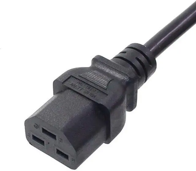 Alt view image 2 of 7 - UK to C21 Power Cord Plug, UK BS1363 to C21 Power Cord (Compatible with C19), 13A 250V, 16AWG, England/Scotland/Ireland/Hongkong/Dubai Power Cable Replacement, 6ft/1.8m, Black
