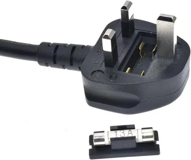 Alt view image 6 of 7 - UK to C21 Power Cord Plug, UK BS1363 to C21 Power Cord (Compatible with C19), 13A 250V, 16AWG, England/Scotland/Ireland/Hongkong/Dubai Power Cable Replacement, 6ft/1.8m, Black