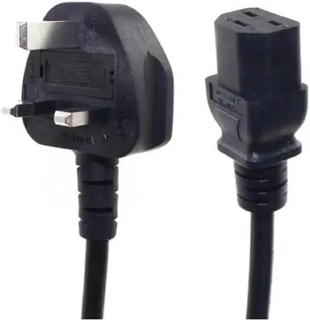 Main image of UK to C21 Heavy Duty Power Cord Plug,Toptekits UK BS1363 Male Plug to IEC 320 C21 Power Cord PC (Compatile with C19),13A 250V,16AWG,Ireland/England/Scotland/British Power Cord 220V, 10ft/3m
