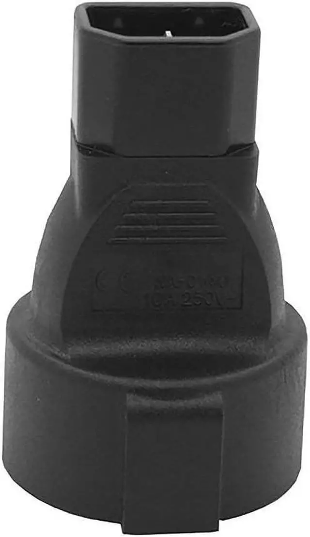 Alt view image 5 of 7 - 2-Pack IEC C14 to European Schuko Female Socket Power Converter Travel Plug Adapter, IEC 320 C14 Male to Europe CEE7 Female Socket Electrical Adapter For UPS PDU,IEC Power Connector